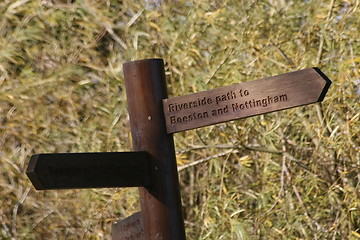 Image showing wooden sign