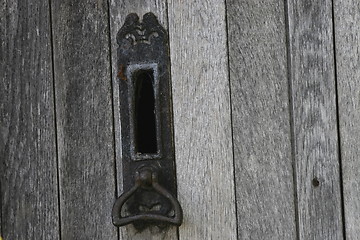 Image showing old decayed letterbox