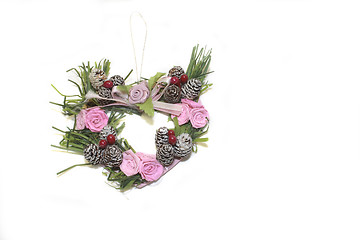 Image showing  heart shape wreath 