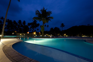 Image showing Resort at night