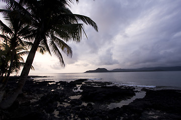 Image showing Sao Tome sunset