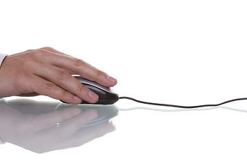 Image showing hand using a mouse