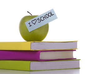 Image showing stack of books