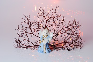 Image showing Vintage Christmas ball - angel