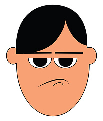 Image showing An Angry man vector or color illustration