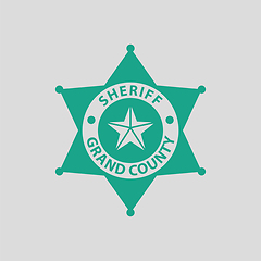 Image showing Sheriff badge icon