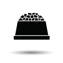 Image showing Dog food bowl icon