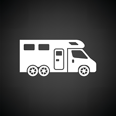 Image showing Camping family caravan  icon