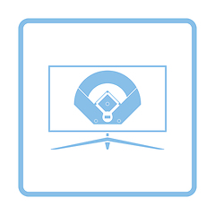 Image showing Baseball tv translation icon