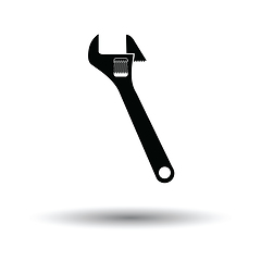 Image showing Adjustable wrench  icon