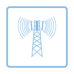 Image showing Cellular broadcasting antenna icon