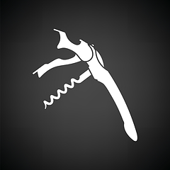 Image showing Waiter corkscrew icon