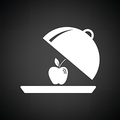 Image showing Apple inside cloche icon