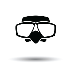 Image showing Icon of scuba mask 