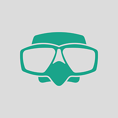 Image showing Icon of scuba mask 