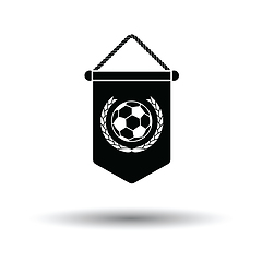 Image showing Football pennant icon