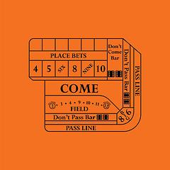 Image showing Craps table icon