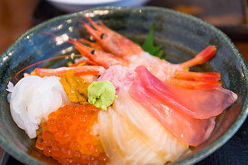 Image showing Japanese Sashimi bowl