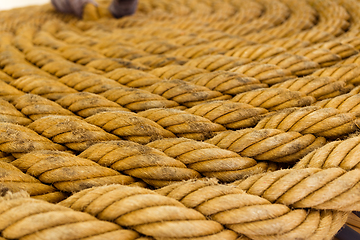 Image showing Fibre rope texture