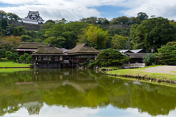 Image showing Nagahama Castle and Japanese Garden