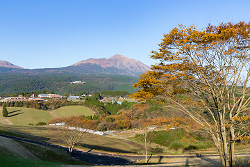 Image showing Beautiful landscape with mount Kirishima