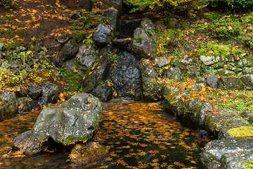 Image showing Japanese temple in autumn