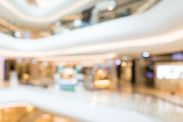 Image showing Abstract blur shopping mall and retails store interior for backg