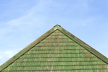 Image showing traditional wooden roof