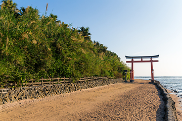 Image showing Aoshima Shrine of Japan