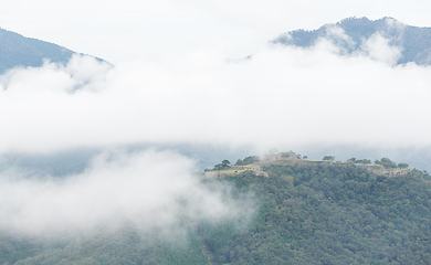 Image showing Traditional Takeda Castle in Japan