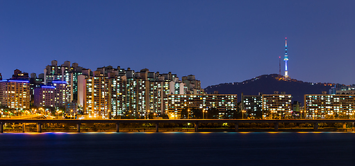 Image showing South Korea city at night