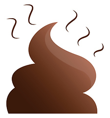 Image showing Vector illustration of a poop on white background