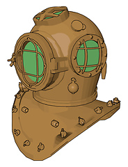 Image showing A safety oxygen mask vector or color illustration