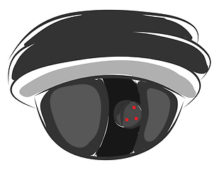 Image showing Surveillance camera for security tracking illustration color vec