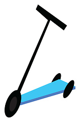 Image showing A three wheel skate vector or color illustration