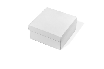 Image showing Blank white box isolated on a white studio background, copyspace