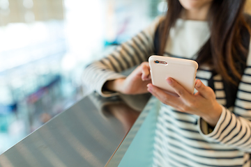 Image showing Woman use of mobile phone