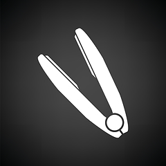 Image showing Hair straightener icon