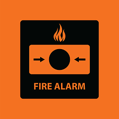 Image showing Fire alarm icon