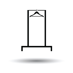 Image showing Hanger rail icon