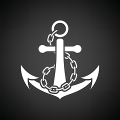 Image showing Sea anchor with chain icon
