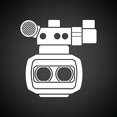 Image showing 3d movie camera icon