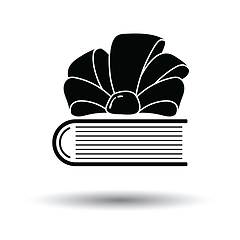 Image showing Book with ribbon bow icon