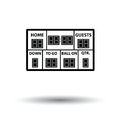 Image showing American football scoreboard icon