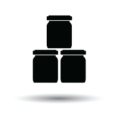 Image showing Baby glass jars icon