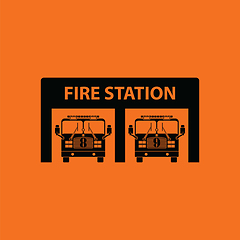 Image showing Fire station icon