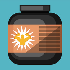 Image showing Gym Box vector color illustration.