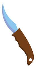 Image showing A brown-colored jackknife/Blade knife jackknife vector or color 