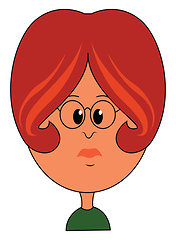 Image showing A rude women character vector or color illustration