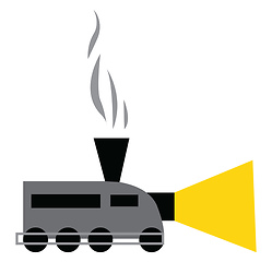 Image showing A chimney train vector or color illustration